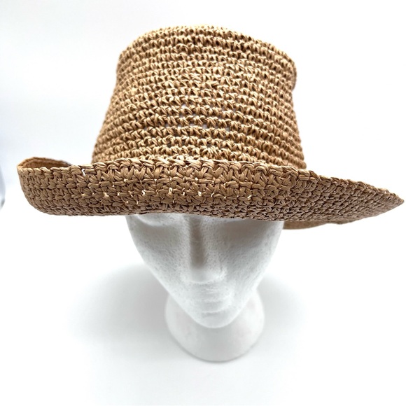 Madewell Classic ORI Hat Woven Straw Wide Brim Tan M/L NWT Summer Beach Hat - Picture 5 of 13